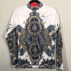 Paladin Long‎ Sleeve Boho Print Zip Biking Jacket size XXL